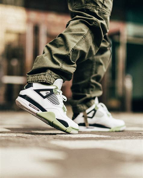 jordan 4 retro oil green.